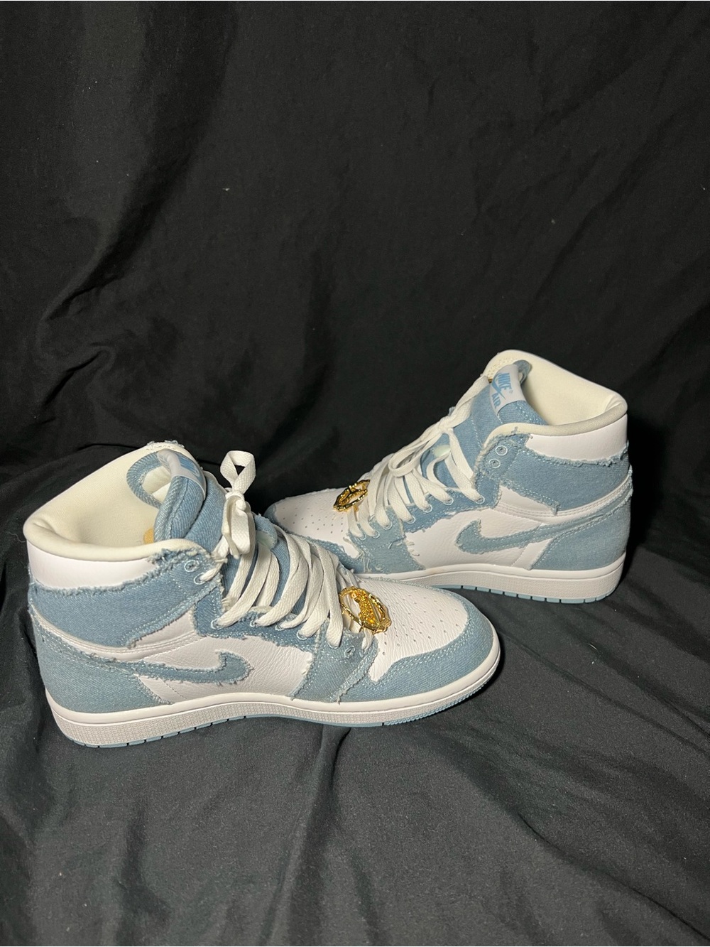 Women’s Air Jordan Retro 1 HiTop Denim Sneakers